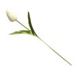 thumbnail image 4 of Wosthever Mini flor artificial, lirio único, tulipán, flor monarca, flor falsa de PU, decoración para el hogar y la Oficina, decoración para Flores artificiales blanco Wosthever HA6563-01B, 4 of 6