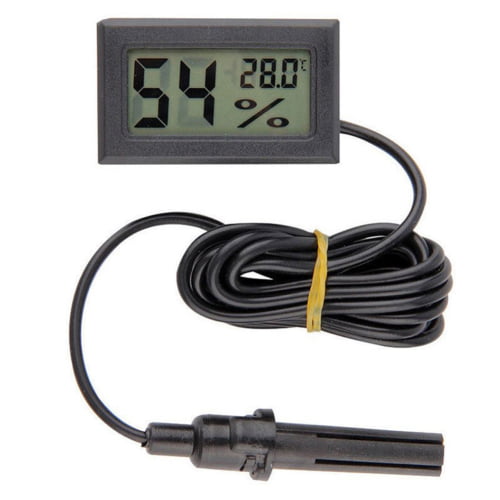 Deyuer Indoor Car Mini LCD Digital Thermometer Hygrometer Temperature  Humidity Meter 
