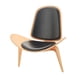 thumbnail image 5 of Silla de Concha de Madera Baoblaze 1/6 Sillas de cáscara de simulación, 5 of 8