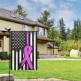 thumbnail image 4 of Breast Cancer Awareness Flag 12.5x18 Inch Vertical Double Sided Burlap Breast Cancer Garden flag for Home Yard Lawn Decoration, 4 of 4