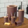 thumbnail image 6 of 6x Bathroom Accessories Set Bathroom Essential Set for Farmhouse Decoration Coffee, 6 of 8