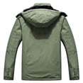 thumbnail image 2 of Men's Fleece Lined Winter Jacket Water Repellent Windbreaker Outdoor Warm Snow Coat with Detachable Hood, 2 of 3