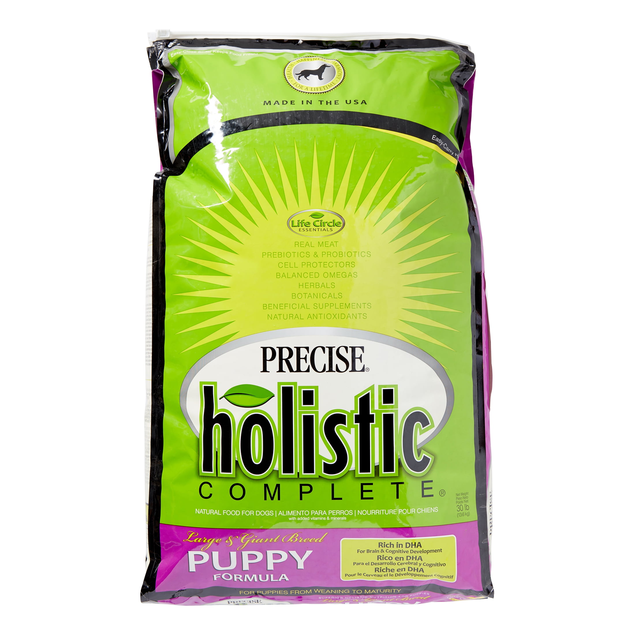 Precise Pet Naturals Complete Large Breed Puppy Dry Dog Food, 30 lb