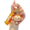 thumbnail image 1 of Lindo llavero colgante de animales de dibujos animados felices, llavero de silicona suave H, 1 of 5
