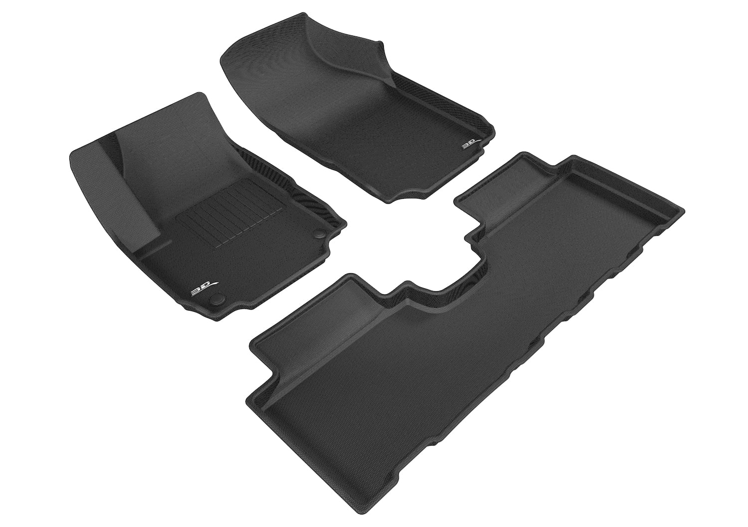 Kagu Rubber 3D MAXpider Complete Set Custom Fit All-Weather Floor Mat for Select Chevrolet Equinox Models Black 
