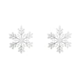 thumbnail image 3 of Inteprter Copo de nieve de Navidad, decoración de atmósferas temáticas de arte de Navidad, guirnalda de acrílico, colgante de corona, adorno Medio 2piezas, 3 of 6