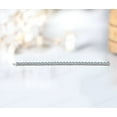 thumbnail image 2 of 18K Aquamarine Tennis Bracelet For Women Silver Gold Anniversary Wedding Engagement Party Gift Mom, 2 of 5