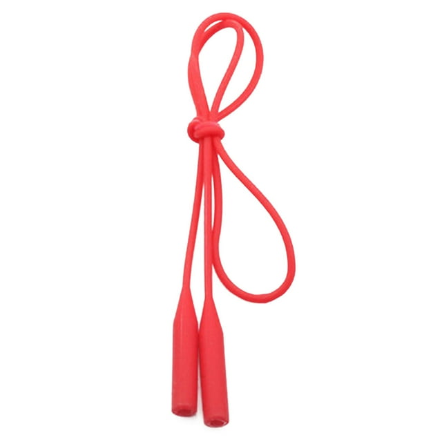 yingyy 56cm Candy Color Elastic Silicone Eyeglasses Straps Chain Sports Anti-Slip String Glasses Ropes Band Cord Holder red 1Set