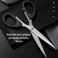 thumbnail image 3 of Stainless Steel Scissors, 6-Inch Multi-Purpose Office and Home Scissors, Comfortable PP Handle, Cuts Paper, Fabric, and Packaging (2 Pcs), 3 of 8