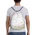 thumbnail image 2 of Saiise Sanrio Print Drawstring Backpack String Bag Sackpack Cinch Water Resistant for Gym Shopping Sport Yoga, 2 of 9