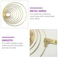 thumbnail image 2 of MasteelfCA 10 Pcs Cercles Attrape-Rêves Anneaux Métalliques Ronds Accessoires d'Ornement DIY, 2 of 7