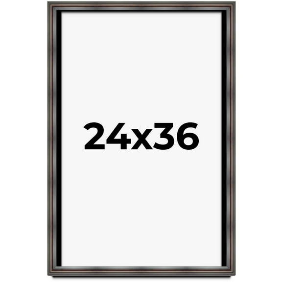 24x36 Shadow Box Frame Brown Cherry | 2.625 Inches Deep Pine Wood Traditional Shadowbox Display