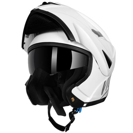 Westt Motorcycle Helmets Modular ATV Helmet with Dual Visor for Men & Women Full Face Helmet Flip Up, DOT Approved