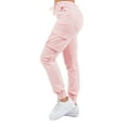 thumbnail image 2 of G-Style USA Women's Drawstring Waist Cargo Jogger Pants RJJ5608 Indie Pink 2XL, 2 of 4