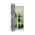 thumbnail image 3 of Mkhert Animal Stripe Blackout Window Curtain Kitchen Curtain 26X39 Inch, 2 Panels, 3 of 3