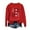 Red(New), variant on PNTUTB Oversized Sweatshirts for Women Printed Casual Loose Long Sleeve No Hoodie Crew Neck Sweatshirt