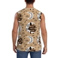 thumbnail image 4 of Goofa Snake And Flower Printed Men's Sleeveless T-Shirt - Athletic Gym Workout Tank Top for Men - Moisture-Wicking, UPF 30+ Quick-Dry Muscle Tee-Large, 4 of 8