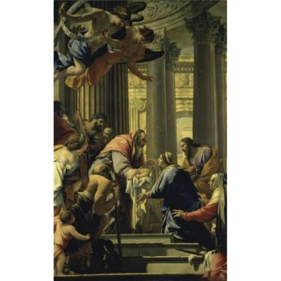 Superstock SAL11582082LARGE Presentation At The Temple , La Presentation Au Temple Simon Vouet, 1590-1649 & French Musee Du Louvre Paris Poster Print, 24 x 36 - Large