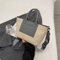 thumbnail image 2 of Bolso cruzados para mujer 2023 Bolso vagabundo de paja Tejido suave Embrague femenino (Gris), 2 of 8
