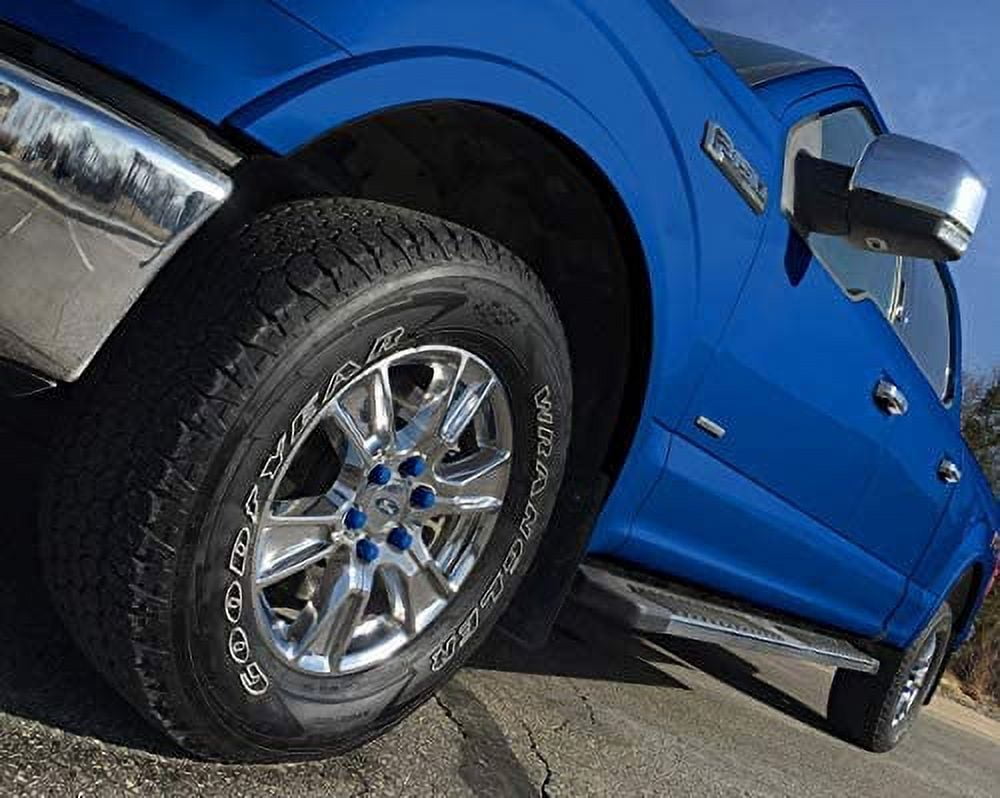 ColorLugs Vinyl Lug Nut Cover | Wheel Lug Nut Cap | Fits 21-23 mm | Includes Deluxe Extractor | Blue (Pack of 25)