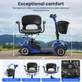 thumbnail image 4 of 4 Wheels Mobility Scooter for Adults&Seniors, 350W Electric Powered Wheelchair Device with Extended Battery, Dual Baskets, Rotating Seat, Compact Duty Mobile for Elderly, 4 of 5