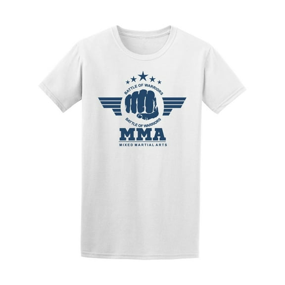 Smartprints Mens Graphic Tee - Mma Battle Of Warriors - Regular Fit 100% Cotton