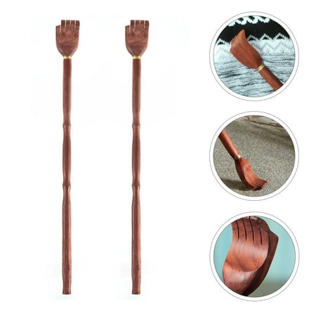 LULULION Manual Back Scratcher Wood Personal Care Products Storage 2Set