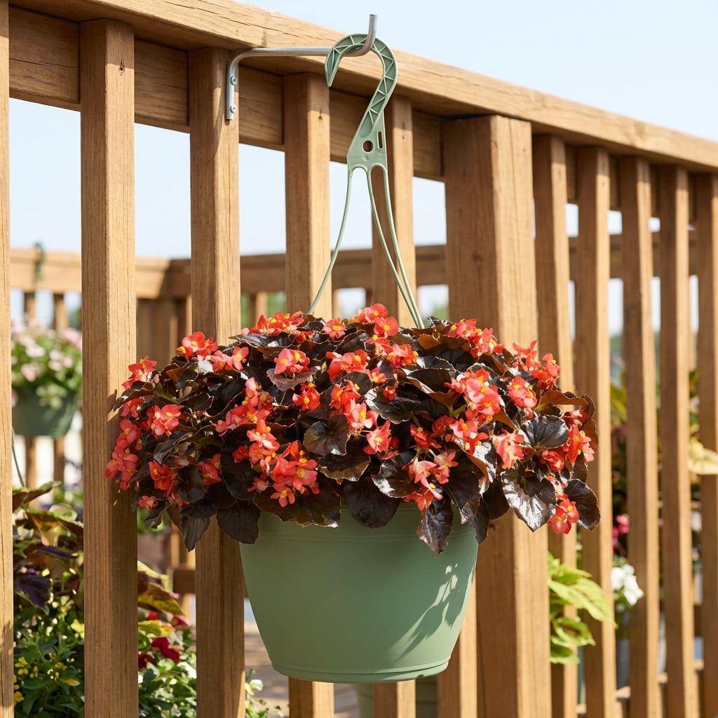Expert Gardener 1.5G Begonia Senator Iq Series Scarlet Hanging