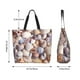 thumbnail image 5 of Balery Sea Shells Bolsa Tote Estilo Estético con Cremalleras, Bolsa de Hombro, Bolsa de Compras Grande y Plegable, 5 of 8