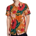 thumbnail image 4 of High Quality Hawaiian Shirts for Men Short Sleeve Aloha Beach Shirt Floral Summer Casual Button Down Shirts Blouses SJVDTJ, 4 of 7