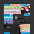 thumbnail image 3 of Punk Keyboard 87 Keys Magnetic Ring Usb Cable Keyboard With Colorful Backlight And Crack Pattern, 3 of 9