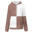 thumbnail image 5 of Timegard Plus Size Tops for Women Sweatshirt Hoodies Color Block Fall Casual Loose Pullover with Pockets, 5 of 5