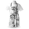 thumbnail image 4 of Tree of Life Apron Silhouette of Spiritual Bamboo Tree Leaves Japanese Zen Feng Shui Boho Image, Unisex Kitchen Bib Apron with Adjustable Neck for Cooking Baking Gardening, Black White, by Ambesonne, 4 of 4