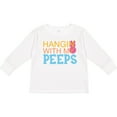 thumbnail image 3 of Inktastic Hanging with My Peeps Boys or Girls Long Sleeve Toddler T-Shirt, 3 of 5