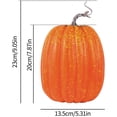 thumbnail image 6 of CQHVKQ 8 Inch Large Artificial Pumpkin Fall Decorations, Realistic Fake Harvest Pumpkin, Orange Decorative Pumpkins for Table Centerpieces, Fall, Thanksgiving & Halloween DIY, 6 of 9