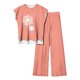 thumbnail image 1 of Pantalones Casuales sin Mangas Impresos con Cuello Redondo Conjunto Superior, Pantalones Ligeros Mujeres para Primavera Verano, 1 of 2