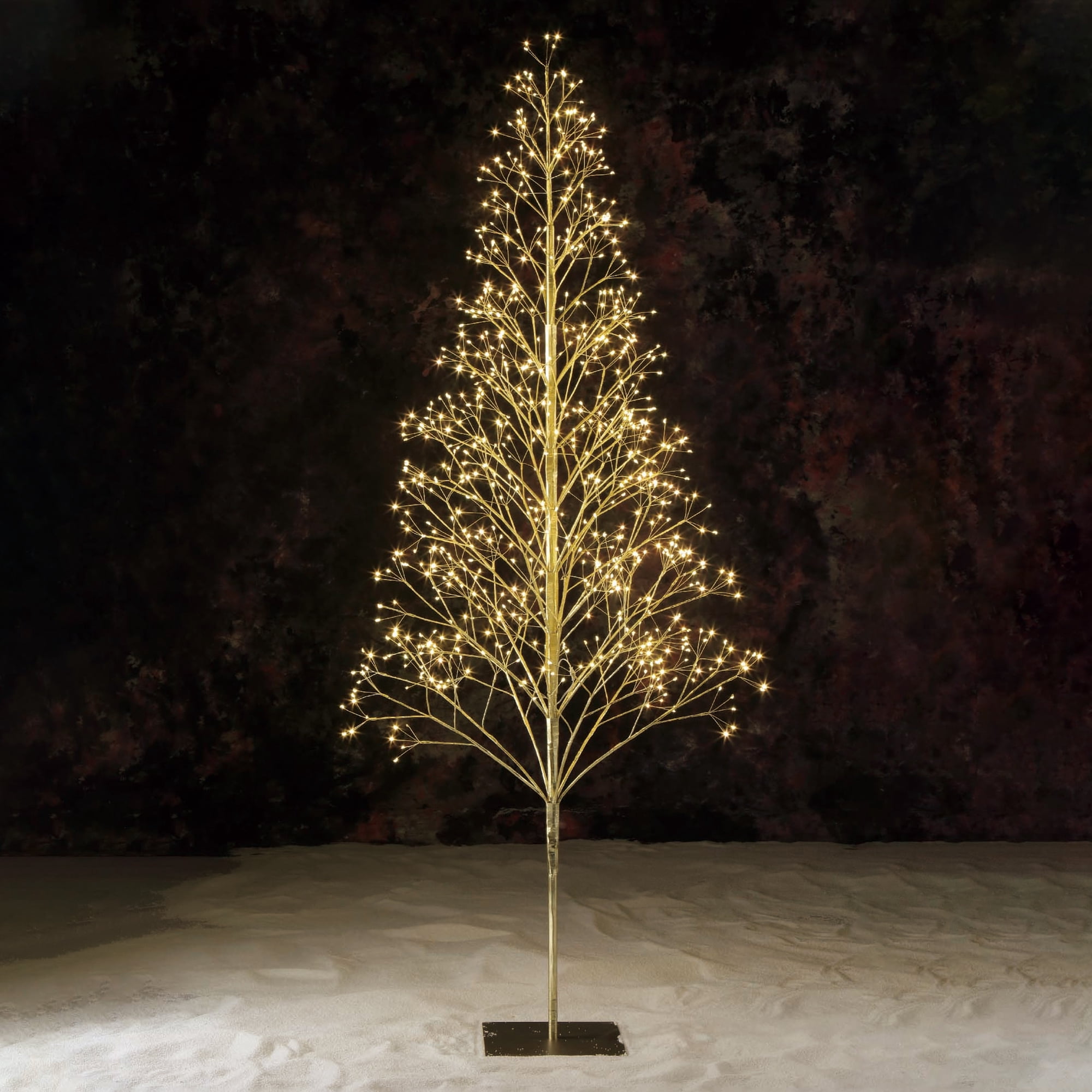 Pre-Lit 800 Warm White Twinkling LED Starburst Tree, 6 ft, by Holiday Time