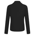 thumbnail image 5 of XINSDOAKK Scoop Blazers for Women Plus Size Open Front Cardigan Jackets for Women Slim Blazer Suit Long Sleeve Petite Coats Early Fall Dressy Tops (Black,M), 5 of 5