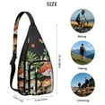 thumbnail image 3 of Waterproof Hiking Backpack Sling Bag for Women – Lightweight Crossbody Bags with Adjustable Strap, Multipurpose Chest Bag for Travel, Outdoor Adventures & Everyday Use – Boho Vintage Mushroom Design, 3 of 4