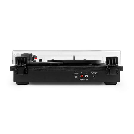 Victrola Montauk Bluetooth Record Player with 3 speed Turntable and Bookshelf Speakers - Black