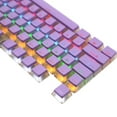 thumbnail image 1 of Boc PBT Key Caps Bicolor Half Transparent Pudding Design Glitter Powder Quick Response Accessories Replacement Ergonomic Mechanical K, 1 of 10