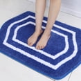 thumbnail image 7 of Extra Thick Bath Linen Rug Set Soft Plush Anti-Slip Bath Mat Water Absorbent Shaggy Polyester for Bathroom Living Room Bedroom Gray 24x36 Inches, 7 of 7