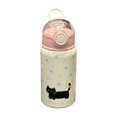 thumbnail image 1 of EZLIFE Taza de acero inoxidable con pajita y diseño de gato de dibujos animados, taza térmica de capacidad media π* L5R0, 1 of 7