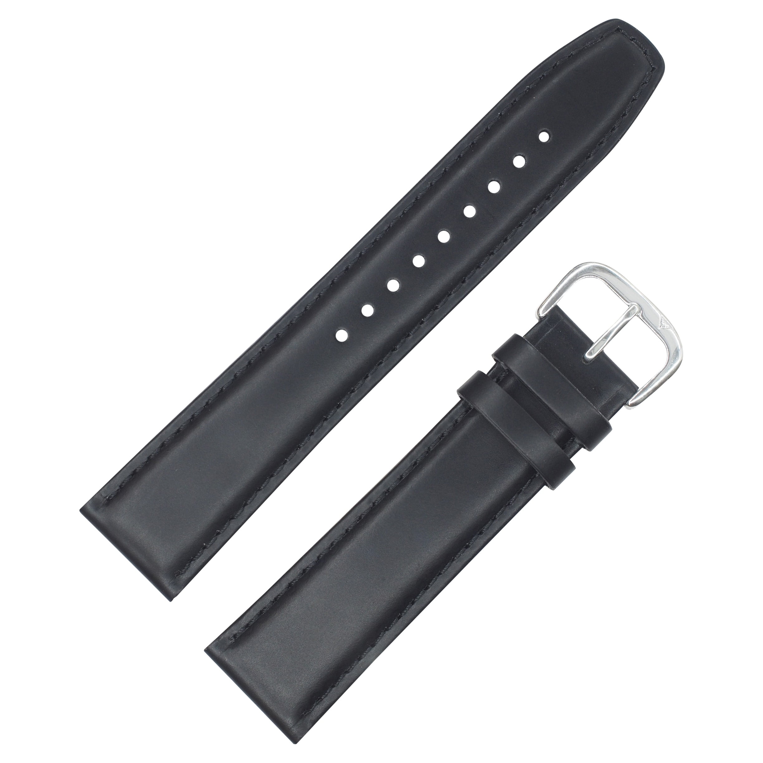 20mm Semipad Oil Tanned Geniune Leather Black