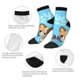 thumbnail image 5 of Silaia Bluey Print Adult Socks,Ankle Athletic Running Socks,Cushioned Breathable Low Cut Sports Tab Socks for Men and Women,Moisture-Wicking Crew Socks, 5 of 7