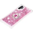thumbnail image 6 of Glitter Clear Sparkly Bling Case for Samsung Galaxy Note 10+ Plus, Rugged Shockproof Flowing Liquid Floating Cover Women with Ring Holder Case for Samsung Galaxy Note 10 Plus  Rose Gold, 6 of 14