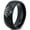 Black Dome Polish Tungsten, variant on Tungsten Superhero Super Dad Emblem Symbol Band Ring 8mm Men Women Comfort Fit Black Dome Polished