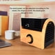 thumbnail image 5 of Mini ventilador de escritorio portátil de grano de madera de 3 velocidades ventilador de refrigeración silencioso Retro para decoración de oficina en casa enchufe de EE. UU. Advancent HA002070-02B, 5 of 6