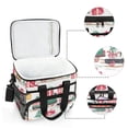 thumbnail image 6 of FORMRS Insulated Cooler Bag 24 Cans Capacity Soft Leakproof Lunch Box with Side Pockets, Christmas Train, 6 of 7