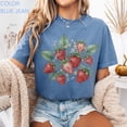 thumbnail image 6 of Vintage Strawberry Shirt , Retro Strawberry Plant Botanical Shirt, Cottagecore Berry Fruit Shirt, Nature Shirt, Gardener Gift, 6 of 6